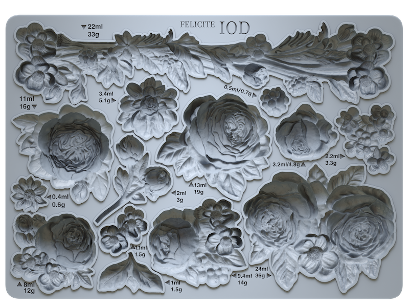 Felicite IOD Décor Mould by Iron Orchid Designs