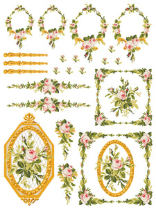 Petite Fleur Pink Paint Inlay by Iron Orchid Designs IOD