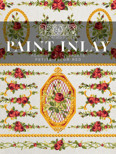 Petite Fleur Red Paint Inlay by Iron Orchid Designs IOD