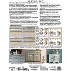 Classical Cameo Paint Inlay by Iron Orchid Designs IOD & Annie Sloan