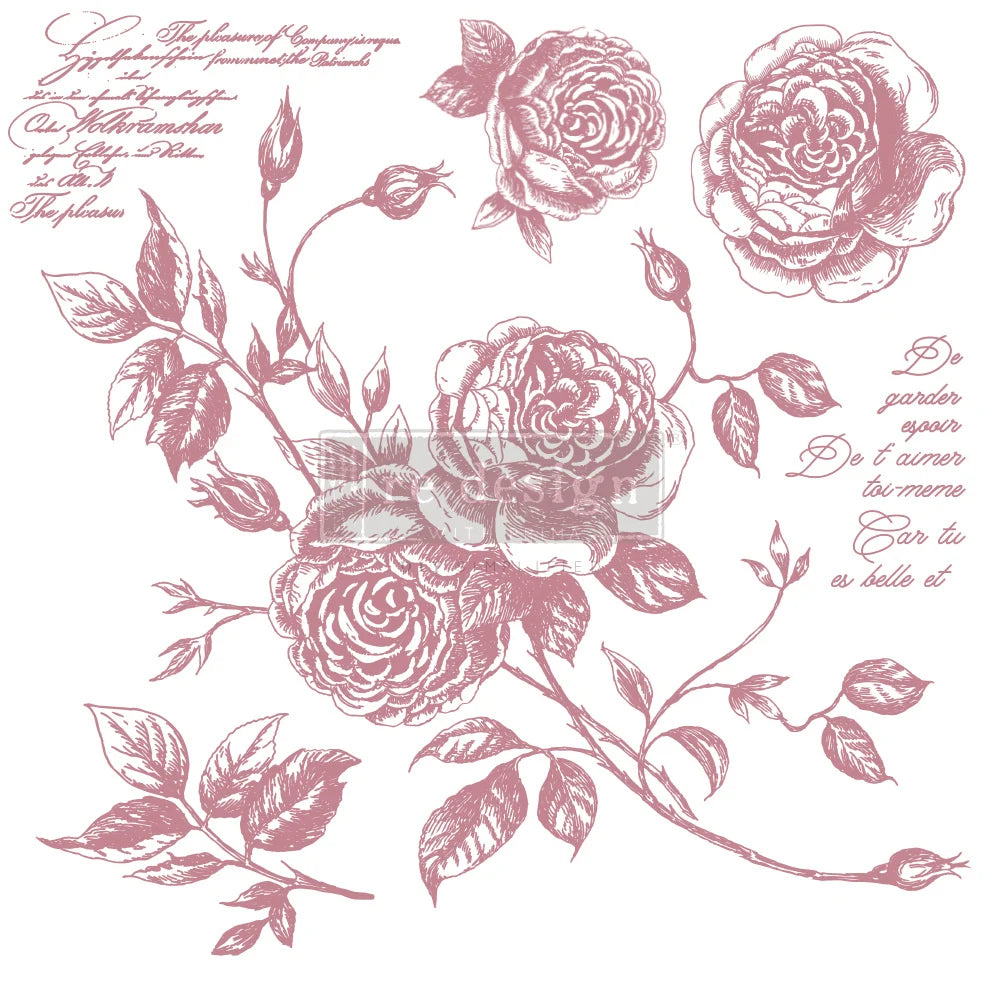 Decorative Stamp, Romance Roses  By Redesign