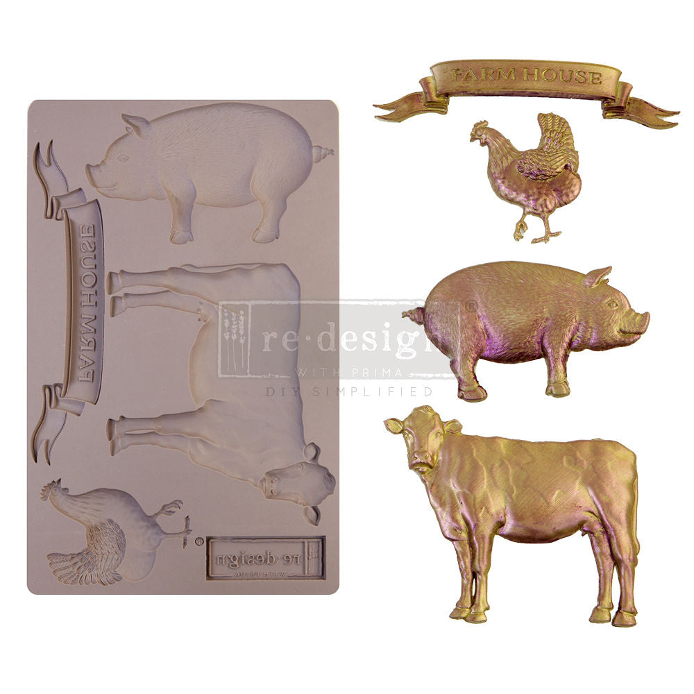 Farm Animals  Decor Mould by Redesign with Prima