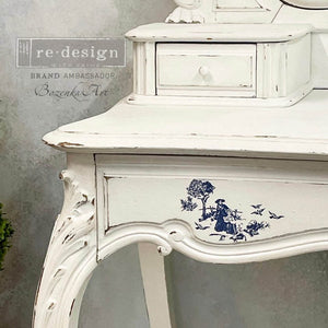 Toile Decor Transfer Redesign with Prima