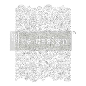 White Engraving Decor Transfer Redesign with Prima