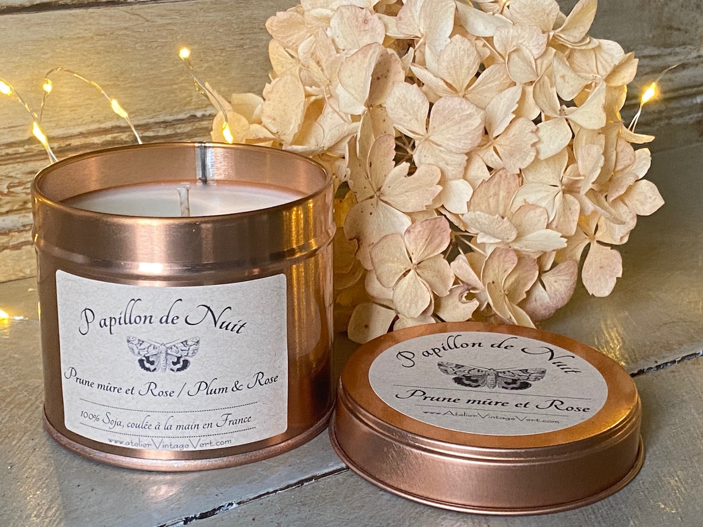 Soy Candle - Plum & Rose