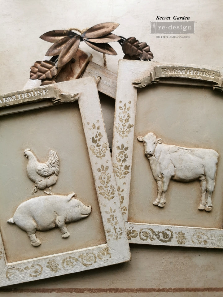 Farm Animals  Decor Mould by Redesign with Prima