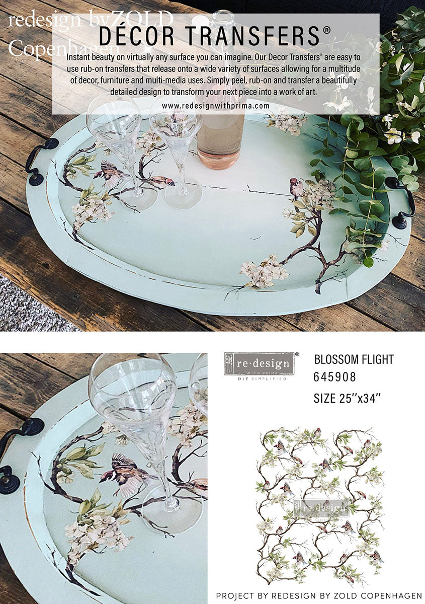 Decor Transfer Blossom Flight Redesign with Prima