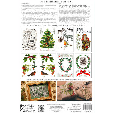 Figgy Pudding Transfer by Iron Orchid Designs Limited Edition