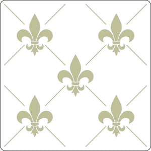 Fleur de lys stencil